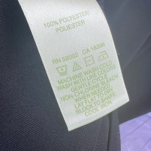 Sigrid Olsen Black Long Sleeve Wrap Dress Classic Style Neutral Office Classic - Picture 8 of 8